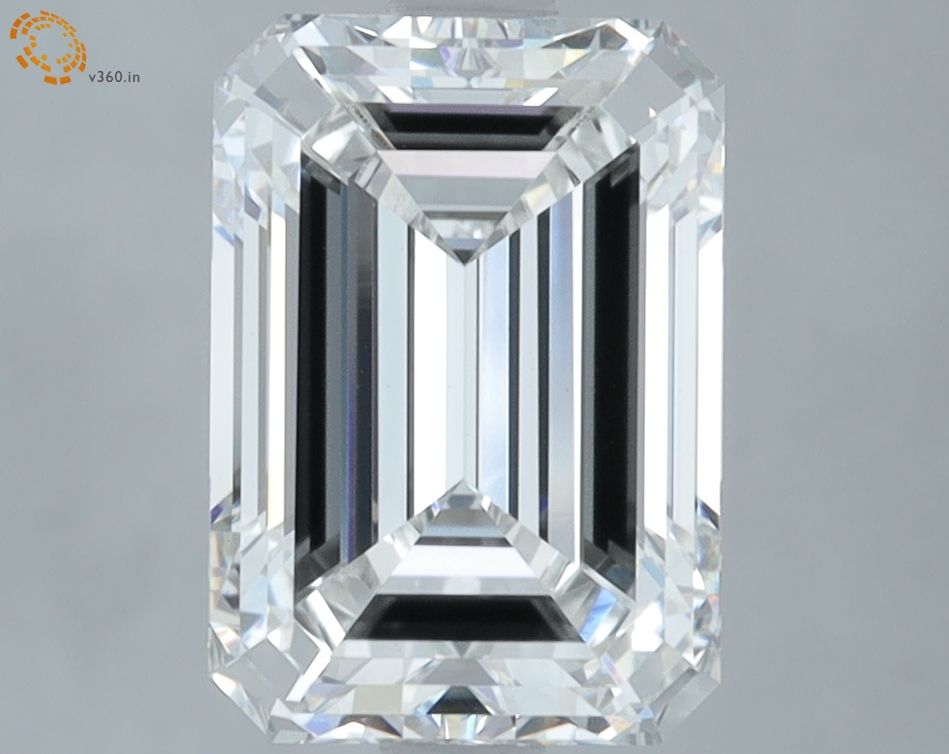 3.17 Carat F-VVS2 Emerald Lab Diamond