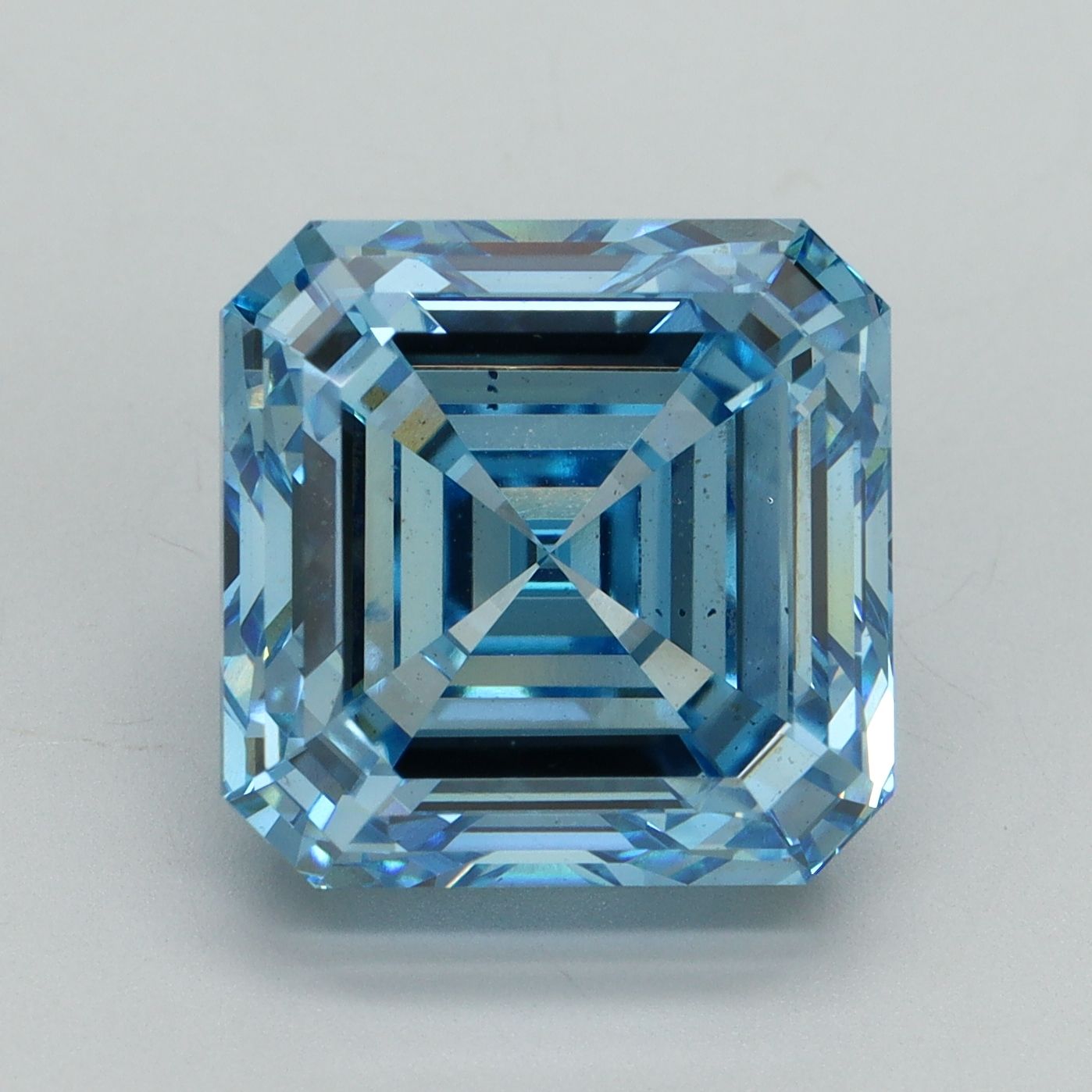 10.03 Carat Asscher Cut Fancy Blue