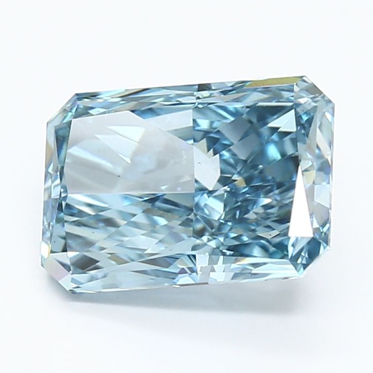 3.08 Carat Radiant Cut Fancy Blue
