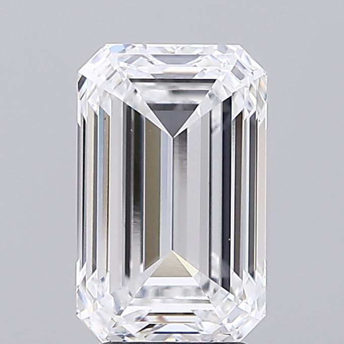3.43 Carat D-VVS2 Emerald Lab Diamond