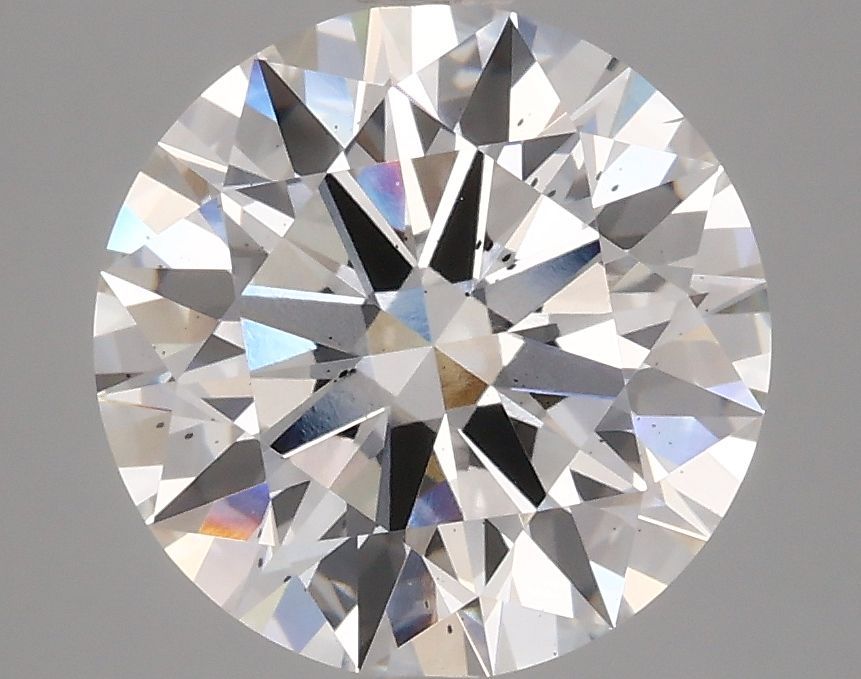 3.70 Carat F-SI1 Round Lab Diamond
