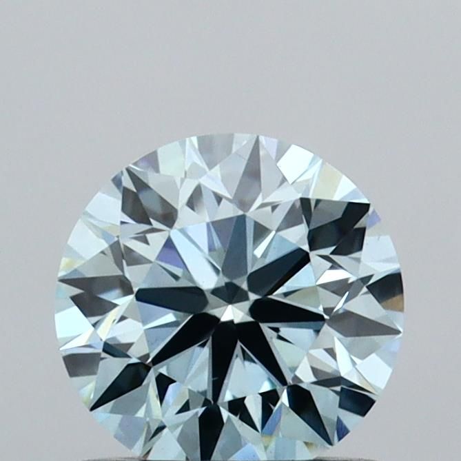 0.75 Carat Round Cut Fancy Blue