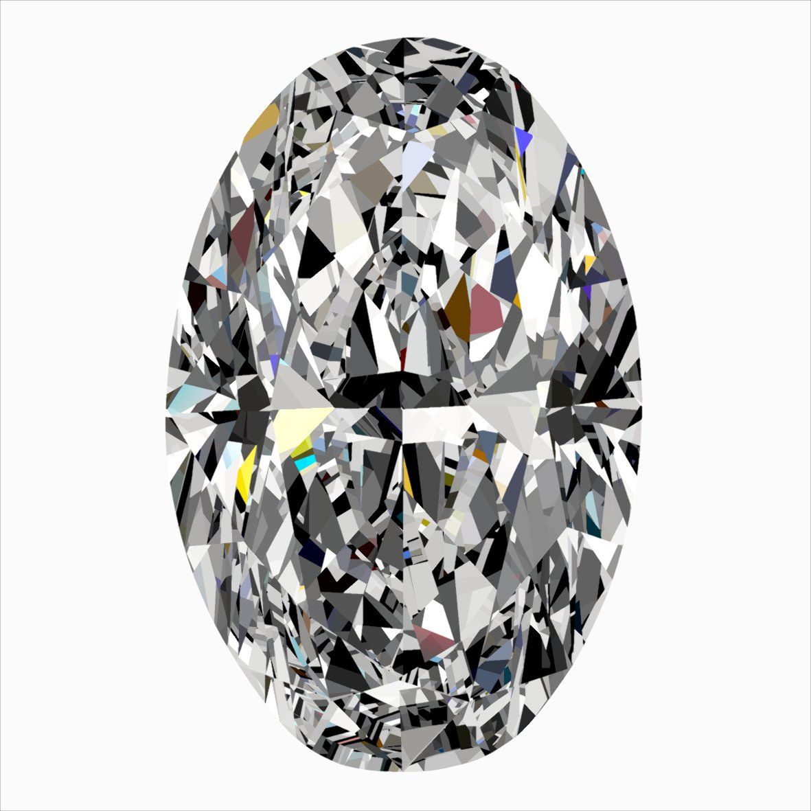 0.30 Carat J-SI1 Oval Cut Diamond