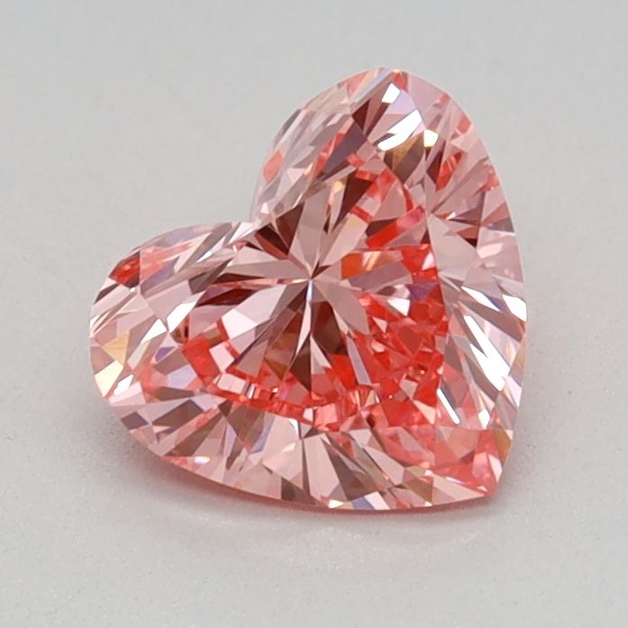 0.64 Carat Heart Cut Fancy Pink