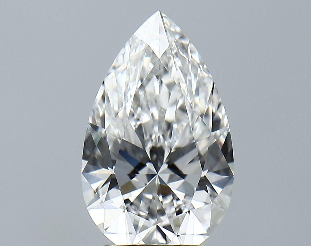2.92 Carat E-VVS2 Pear Lab Diamond