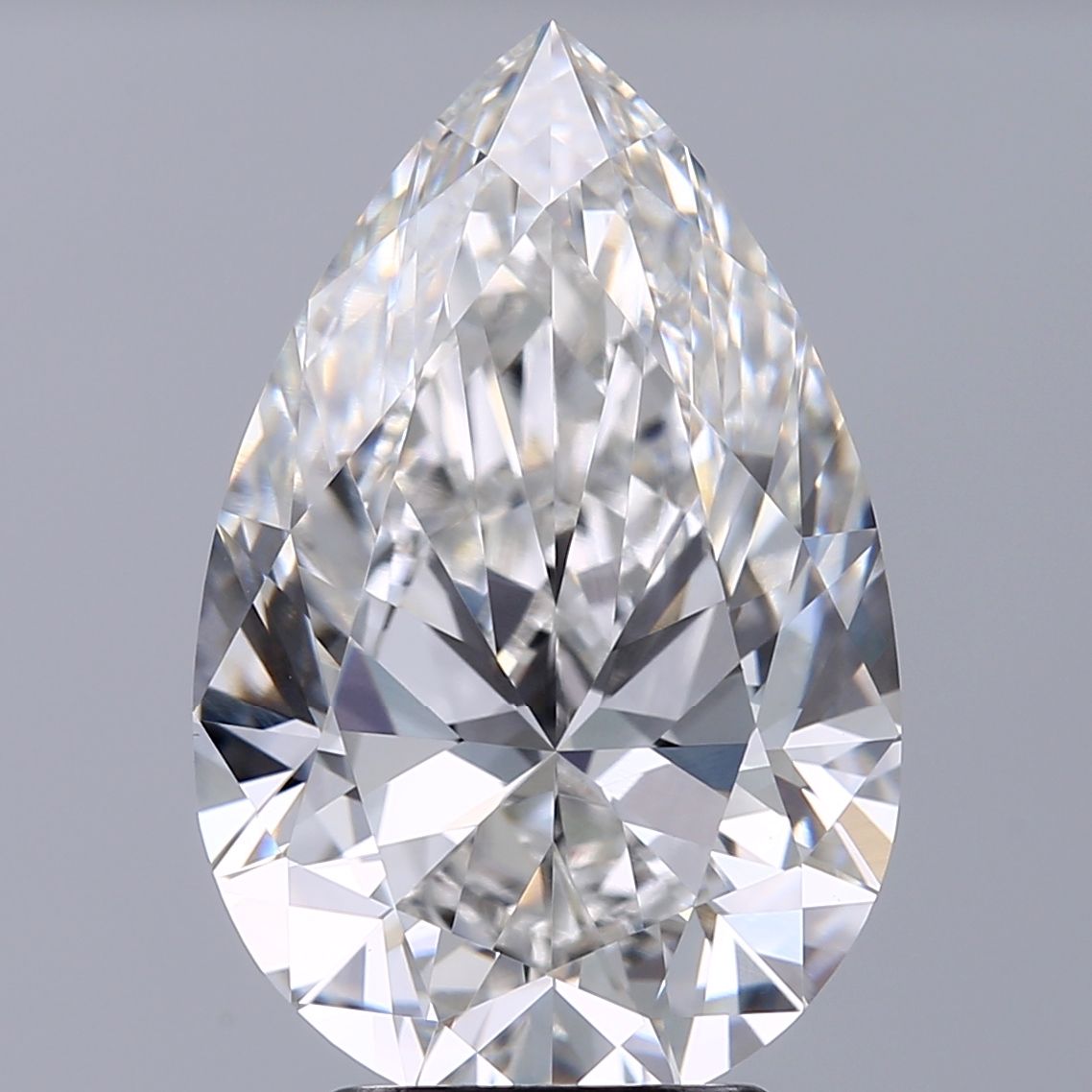 3.75 Carat F-VVS2 Pear Lab Diamond