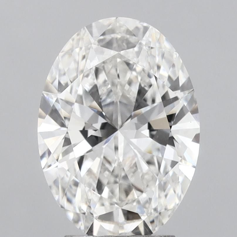 3.46 Carat F-VVS2 Oval Lab Diamond