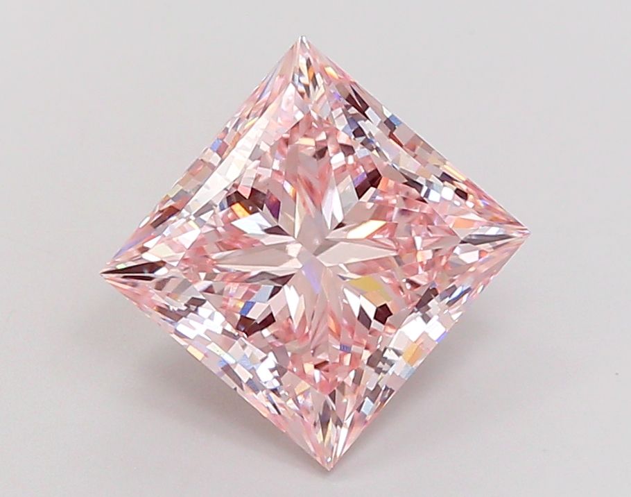 8.02 Carat Princess Cut Fancy Pink