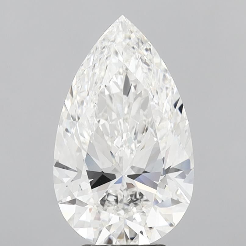 4.5 Carat F-VVS2 Pear Lab Diamond