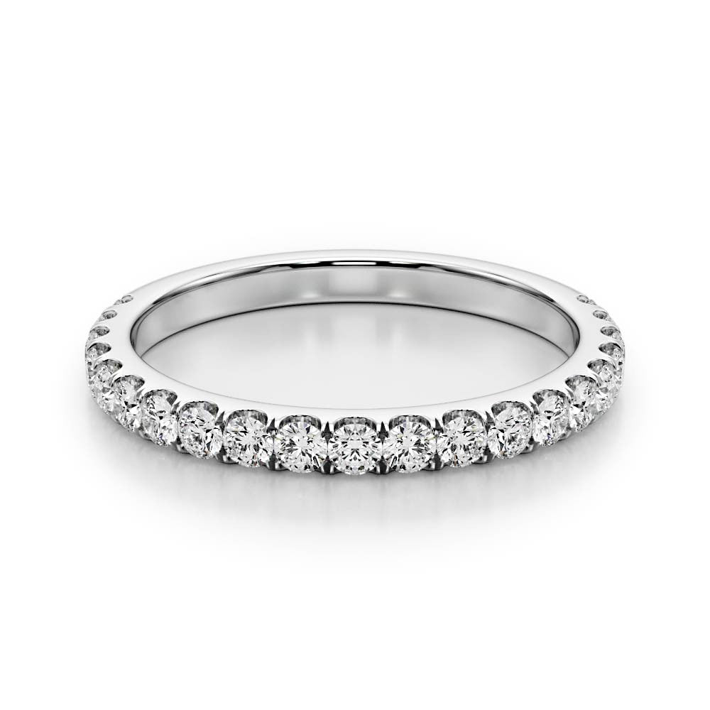 Common Prong 0.40 ct. Round Diamond Band-VIRABYANI