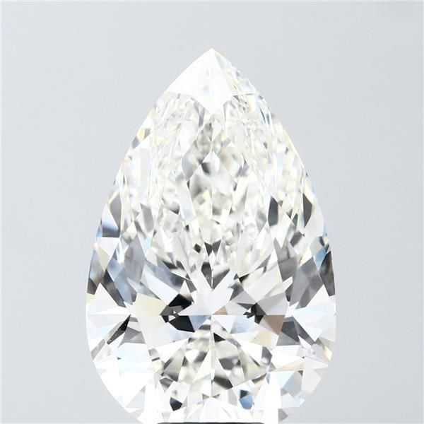 10.01 Carat G-VS1 Pear Lab Diamond