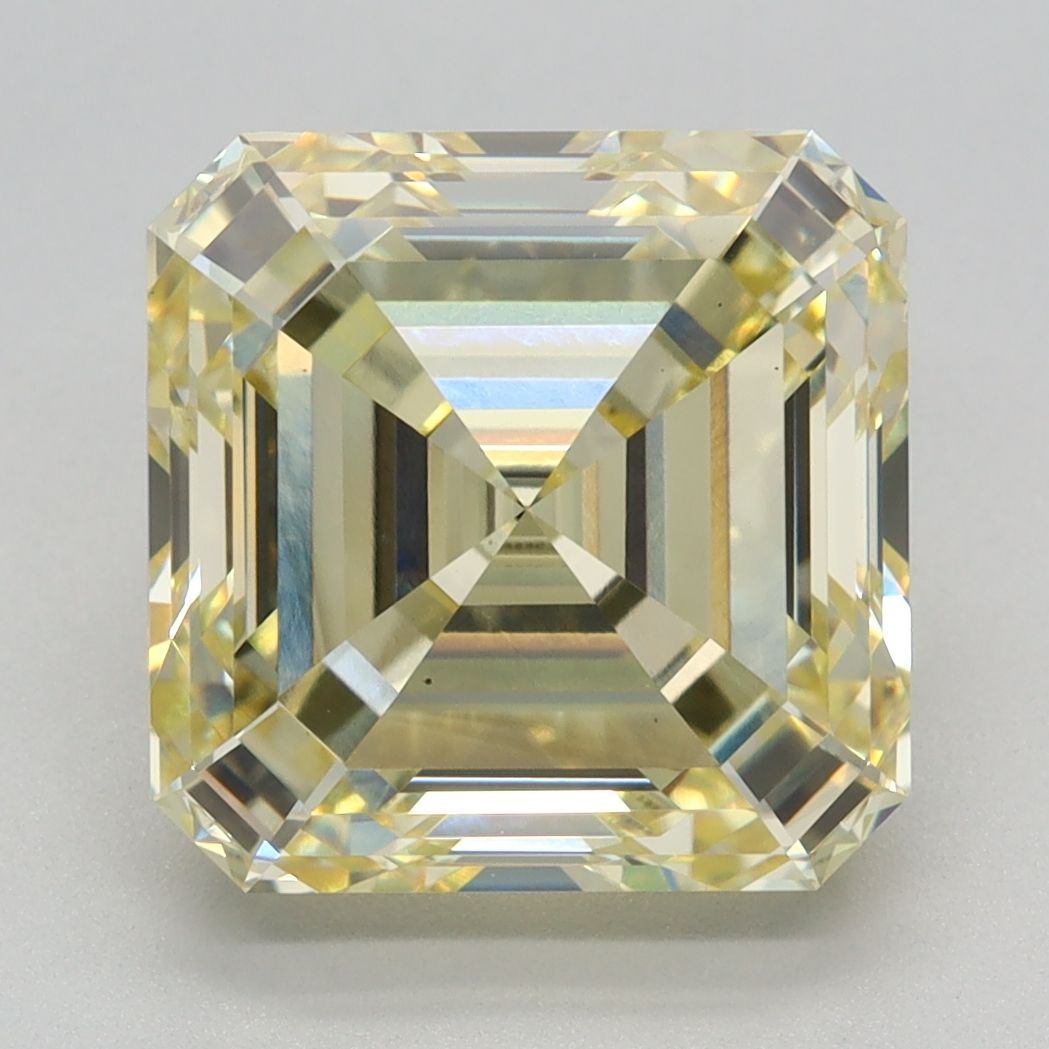 4.56 Carat Asscher Cut Fancy Yellow