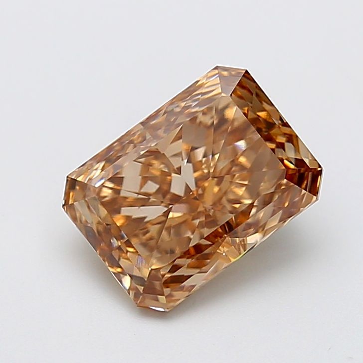 3.26 Carat Radiant Cut Fancy Brown