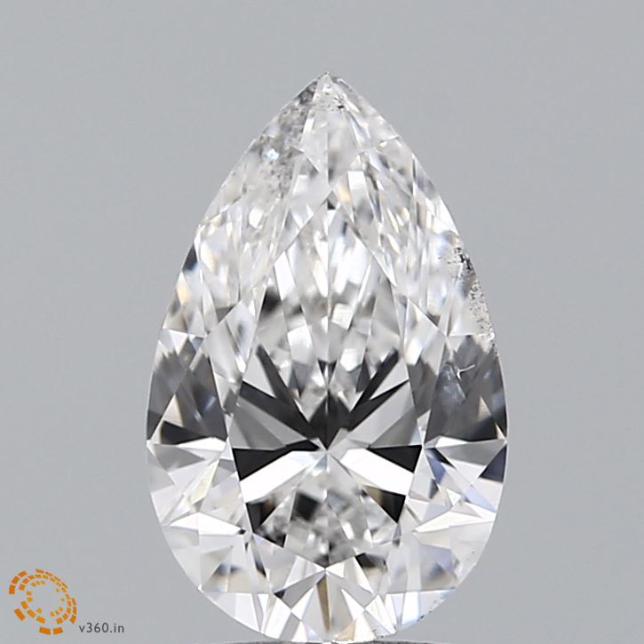 1.72 Carat F-SI1 Pear Lab Diamond