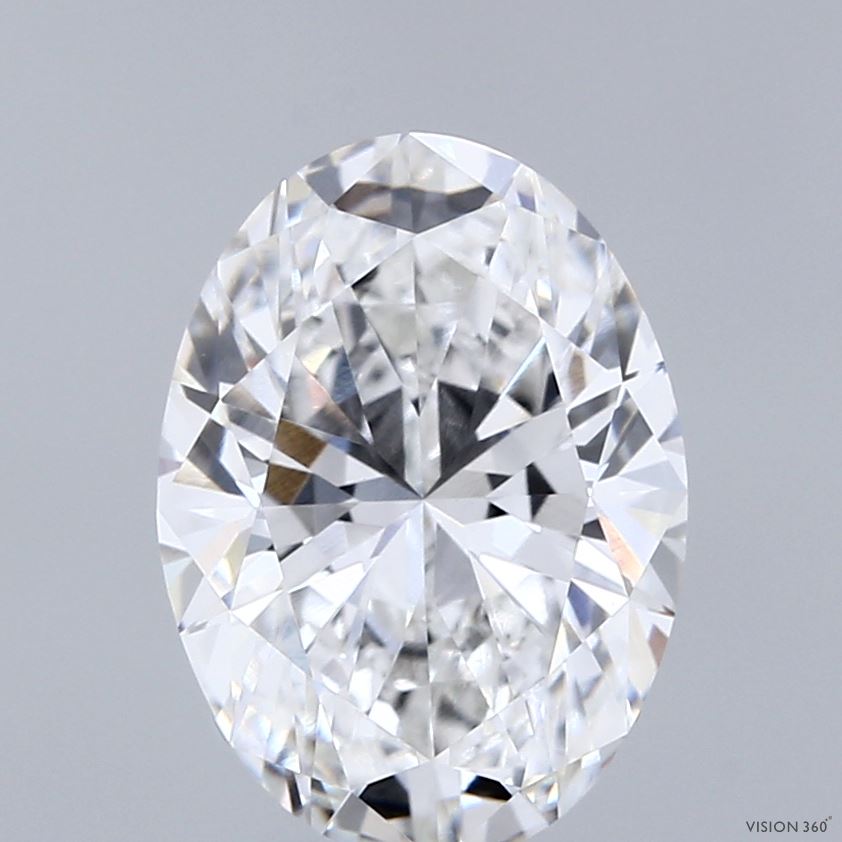3.08 Carat E-VS1 Oval Lab Diamond