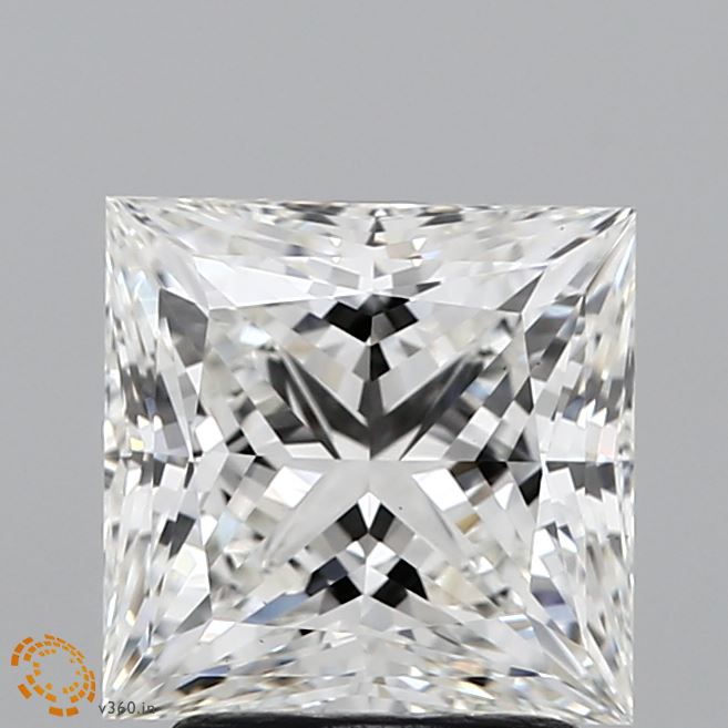 2.42 Carat F-VS1 Princess Lab Diamond