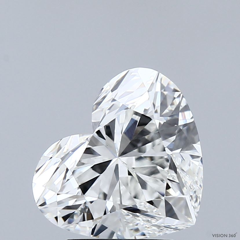 3.12 Carat F-VVS2 Heart Lab Diamond
