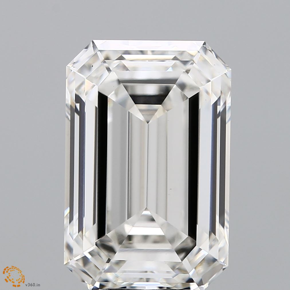 7.60 Carat H-VVS2 Emerald Lab Diamond