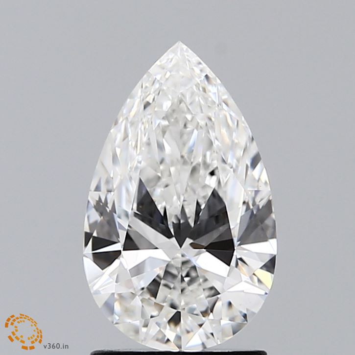 1.52 Carat G-VVS2 Pear Lab Diamond