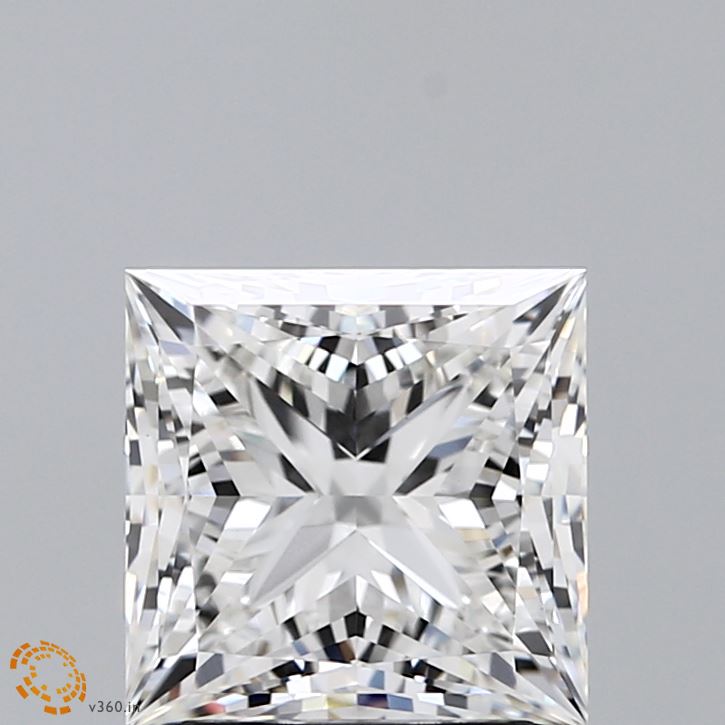 2.70 Carat F-VVS2 Princess Lab Diamond