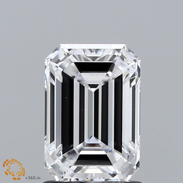1.36 Carat D-VVS2 Emerald Lab Diamond
