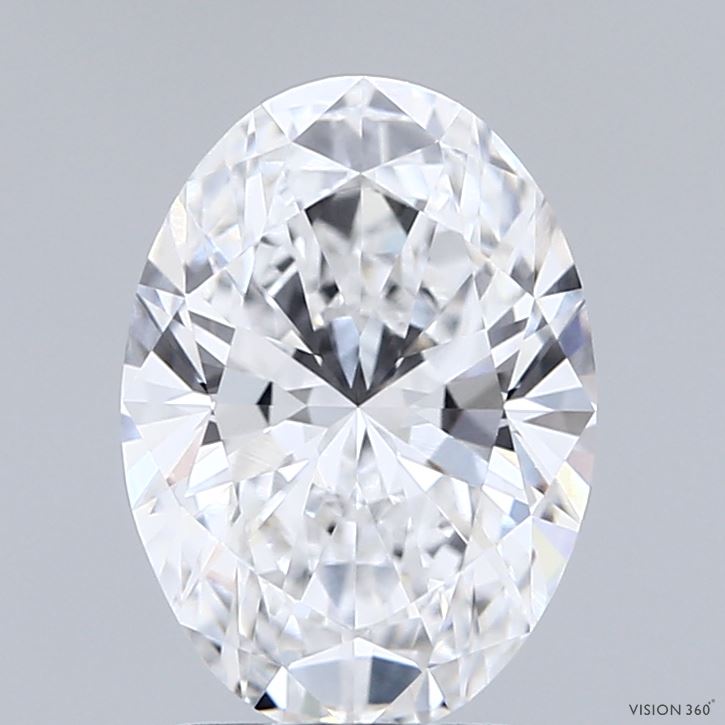 2.02 Carat D-IF Oval Lab Diamond