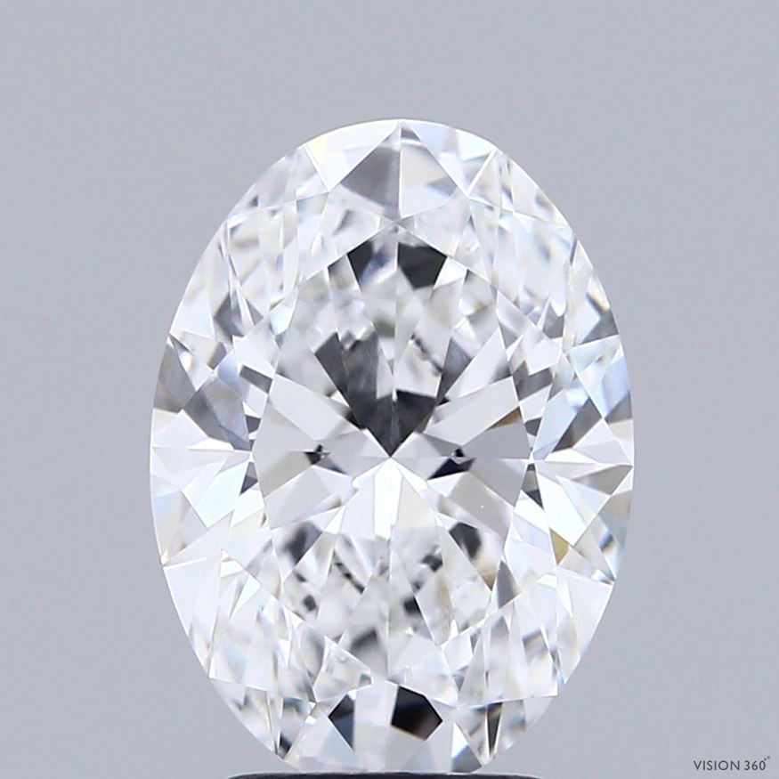 3.09 Carat E-VVS1 Oval Lab Diamond