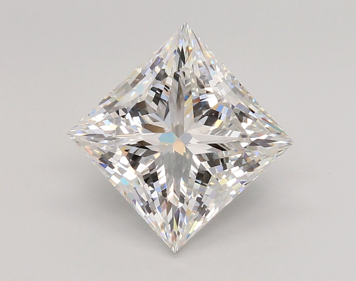 4.48 Carat F-VVS2 Princess Lab Diamond