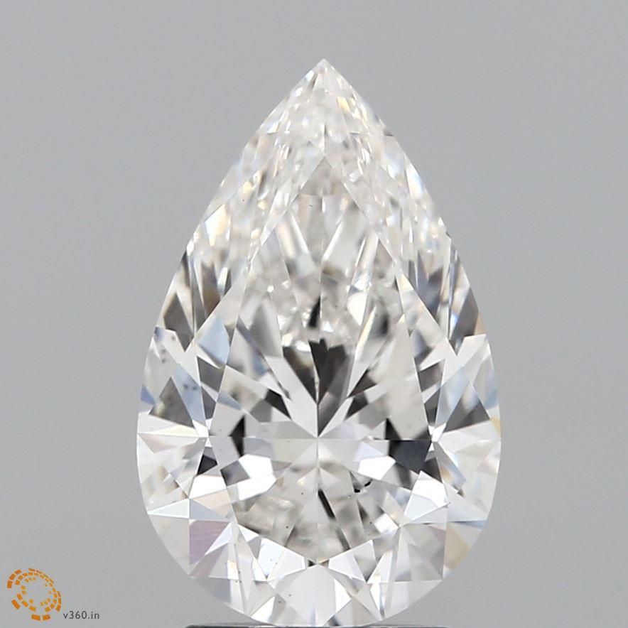 2.89 Carat G-VS1 Pear Lab Diamond