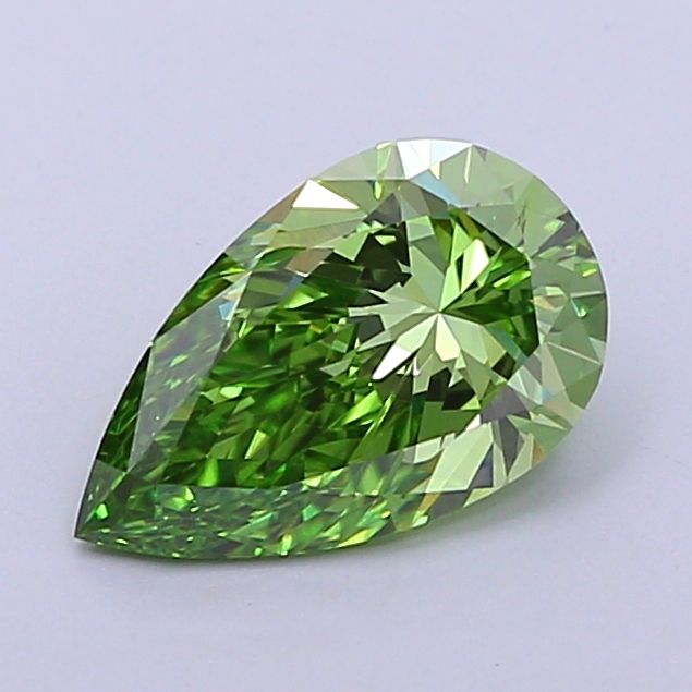 1.30 Carat Pear Cut Fancy Green