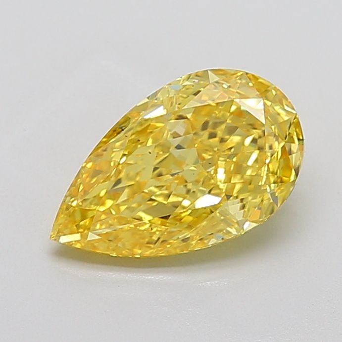 3.10 Carat Pear Cut Fancy Yellow