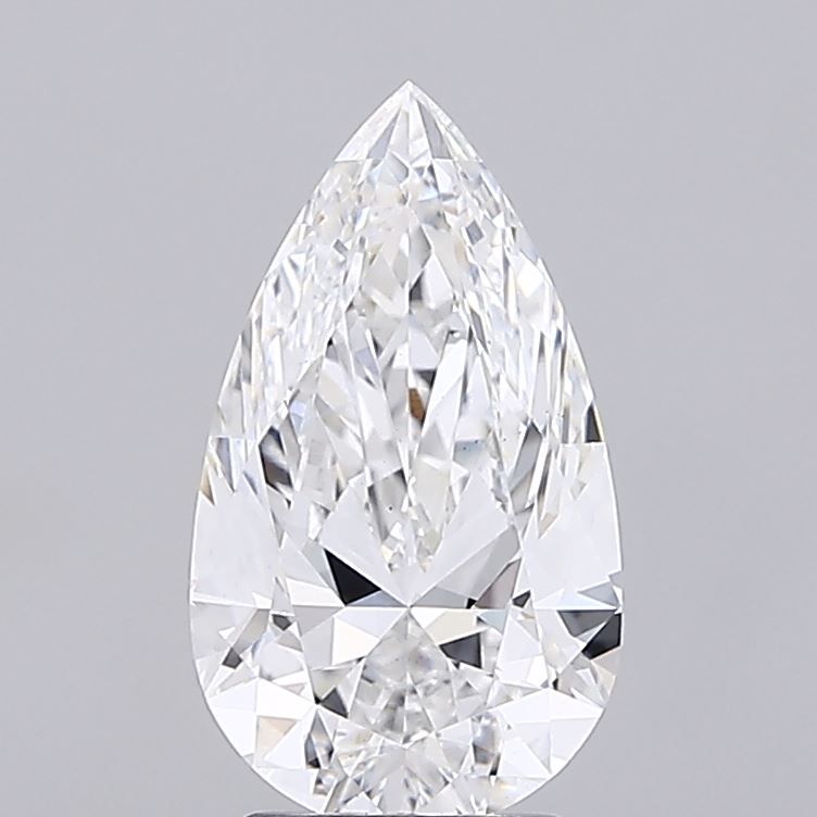 2.81 Carat E-VS1 Pear Lab Diamond