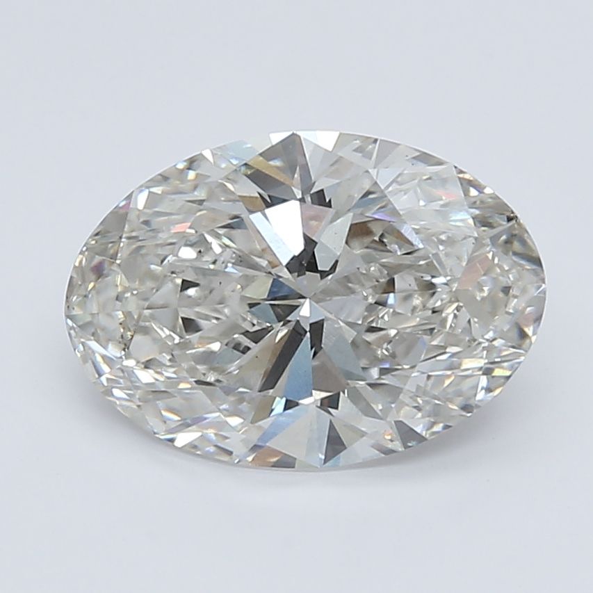 3.37 Carat H-VS2 Oval Lab Diamond
