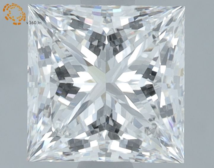 1.58 Carat F-VVS2 Princess Lab Diamond