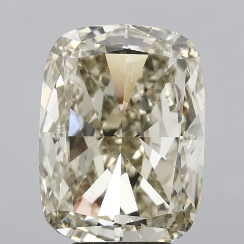 5.38 Carat Cushion Cut Fancy Yellow