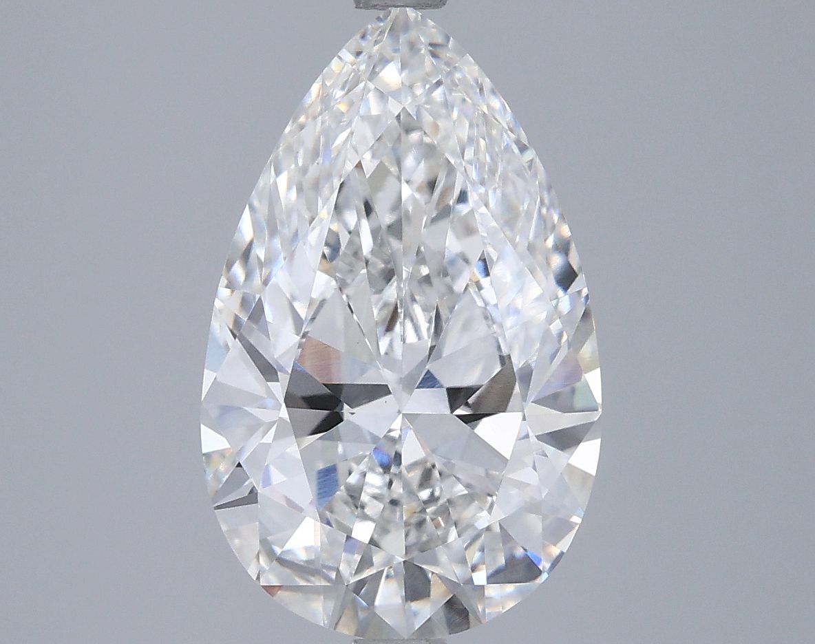 3.73 Carat F-VVS2 Pear Lab Diamond