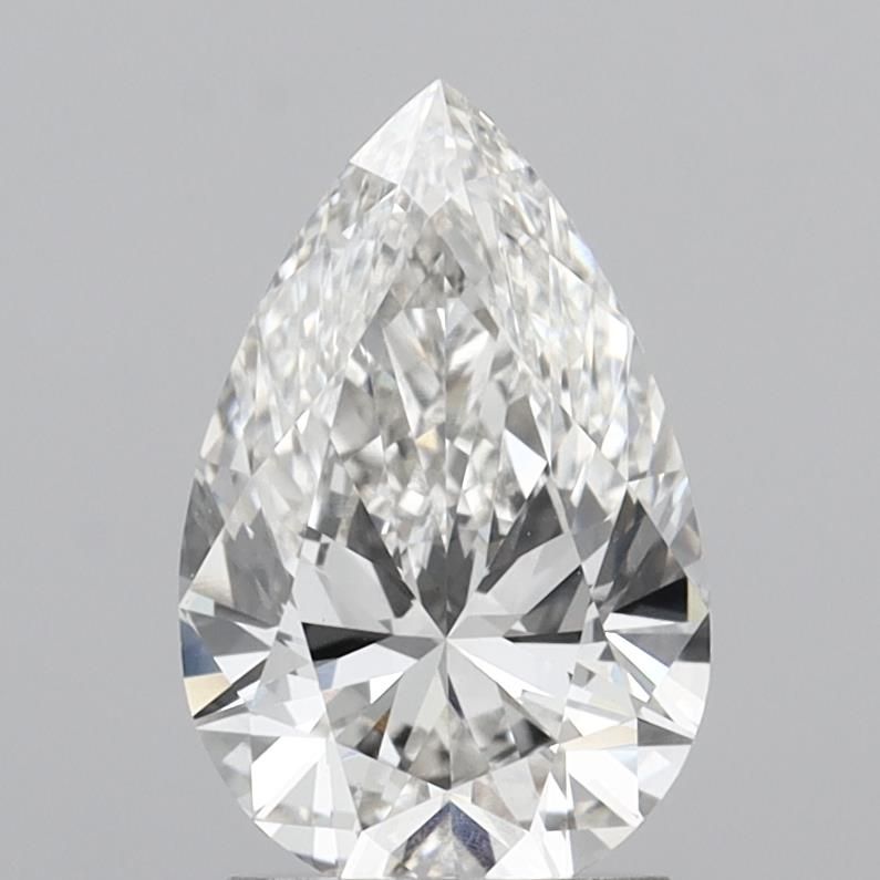 2.03 Carat F-VVS2 Pear Lab Diamond