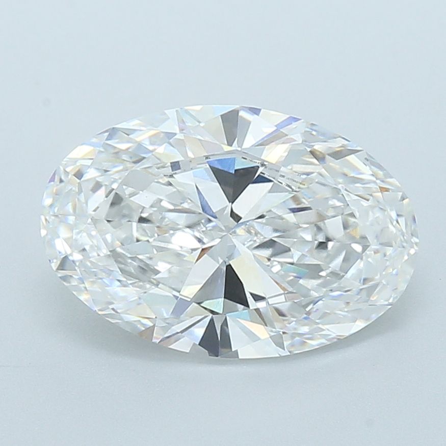 4.34 Carat E-VVS2 Oval Lab Diamond