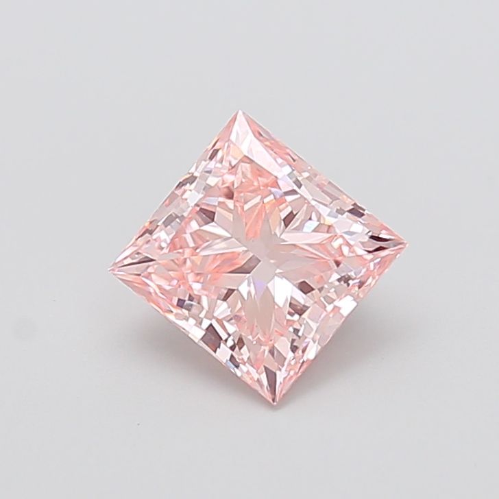 1.76 Carat Princess Cut Fancy Pink