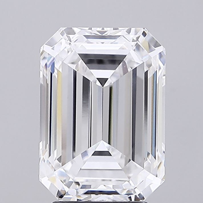 3.84 Carat D-VVS2 Emerald Lab Diamond