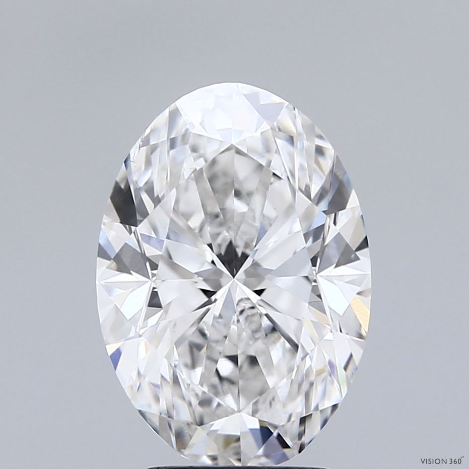 3.51 Carat F-VS2 Oval Lab Diamond