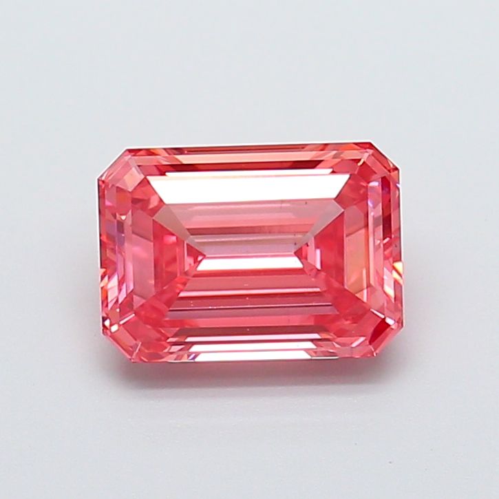 3.00 Carat Emerald Cut Fancy Pink