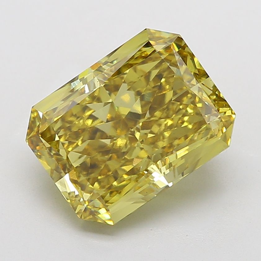 9.73 Carat Radiant Cut Fancy Yellow