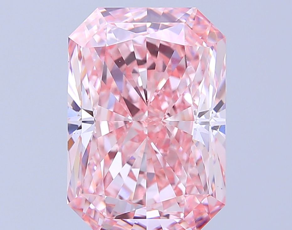 6.02 Carat Radiant Cut Fancy Pink