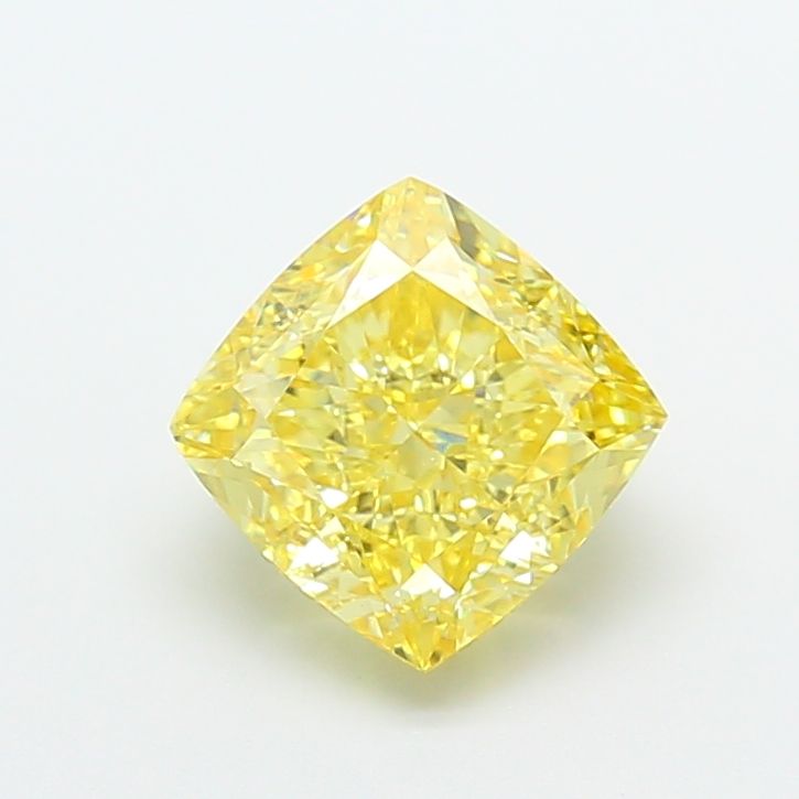 3.21 Carat Yellow VS1 Cushion Lab Diamond