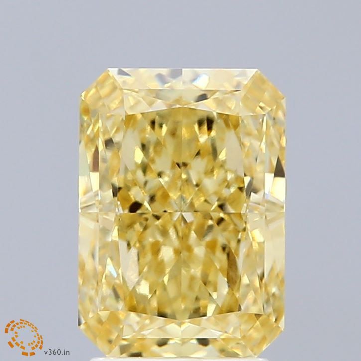 2.98 Carat Radiant Cut Fancy Yellow