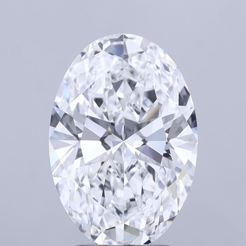 3.43 Carat D VVS1 Oval Lab Diamond