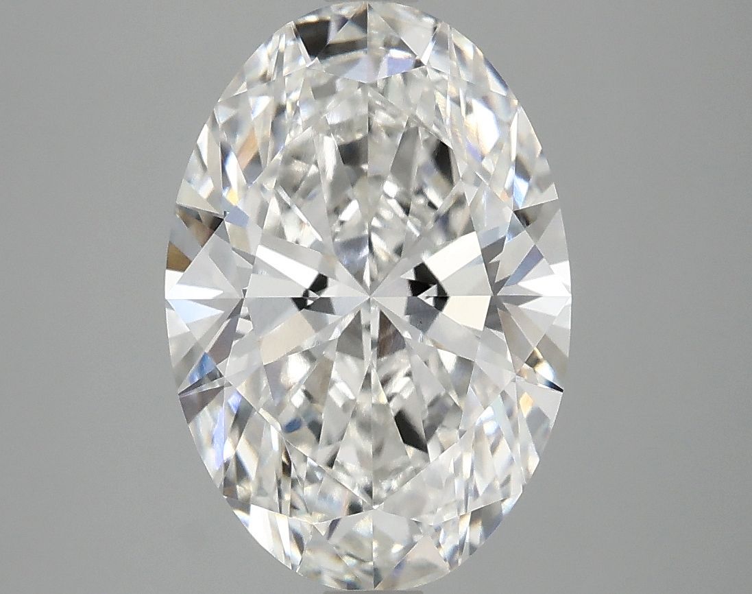 3.86 Carat F-VVS2 Oval Lab Diamond