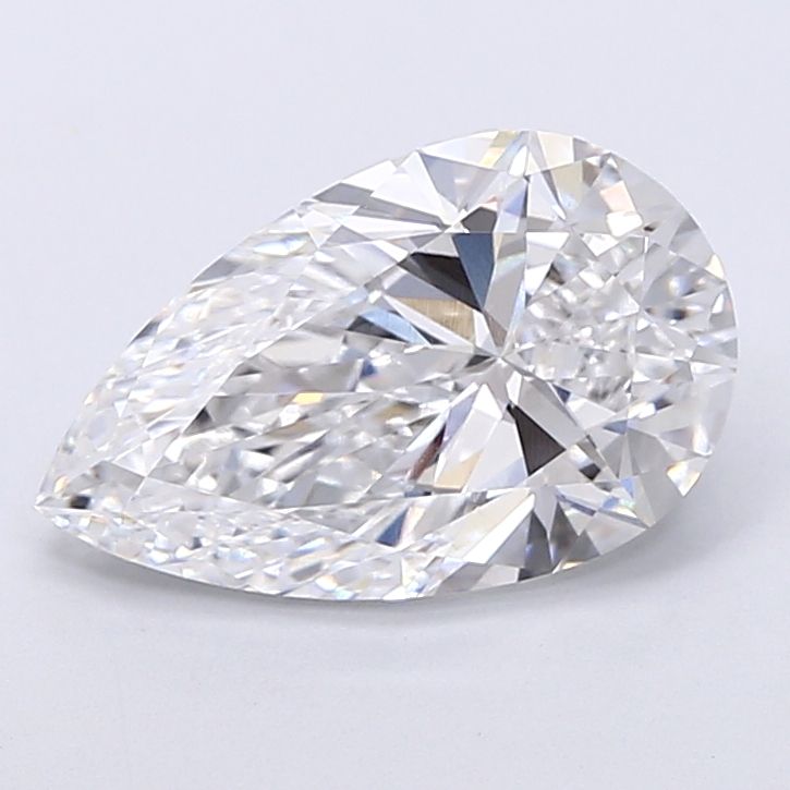 3.56 Carat D-VVS2 Pear Lab Diamond