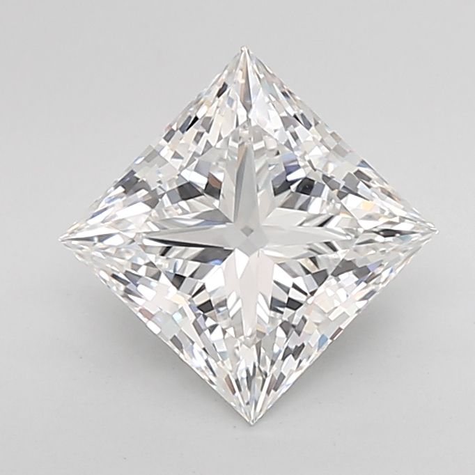 3.02 Carat D-VVS2 Princess Lab Diamond